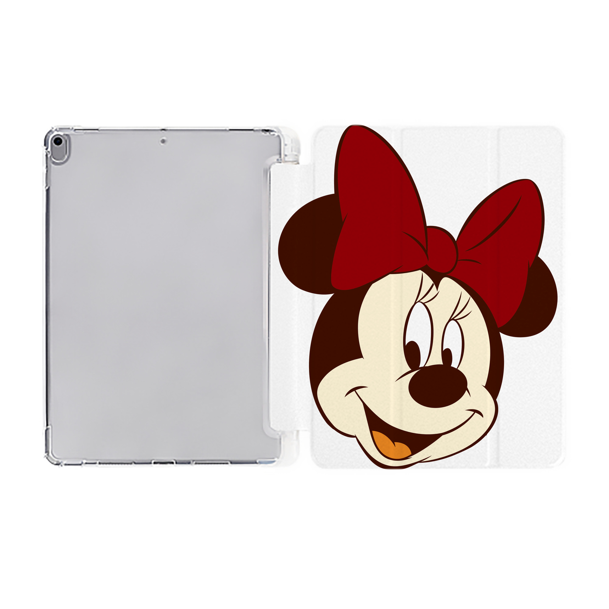 （画像用） ミッキーマウス Mickey Mouse IPad ケース ペン収納付き 三つ折りスタンド PUレザー×シリコン 対応機種9.5/10.5/10.9インチ